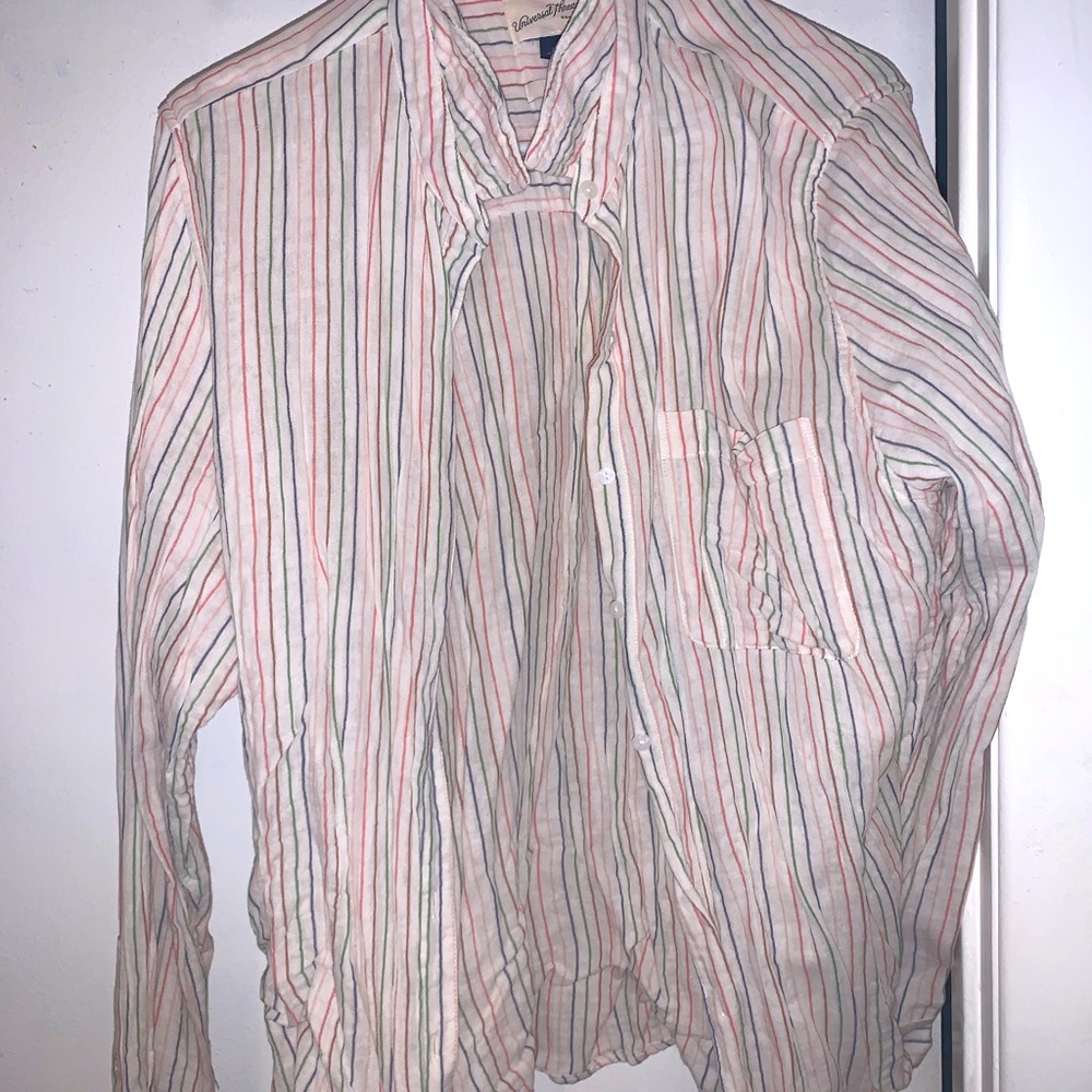 Rainbow Multi Colored Universal Thread Dress Shirt Never Worn